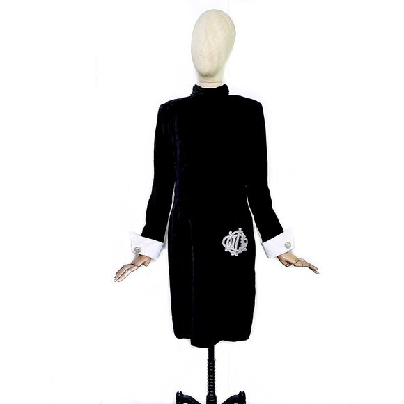 Rare Vintage Christian Dior Velvet Dress - Picture 7 of 14
